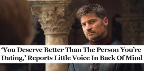 twinge-of-cosmicangst:Game of Thrones S7 + The Onion Headlines:...