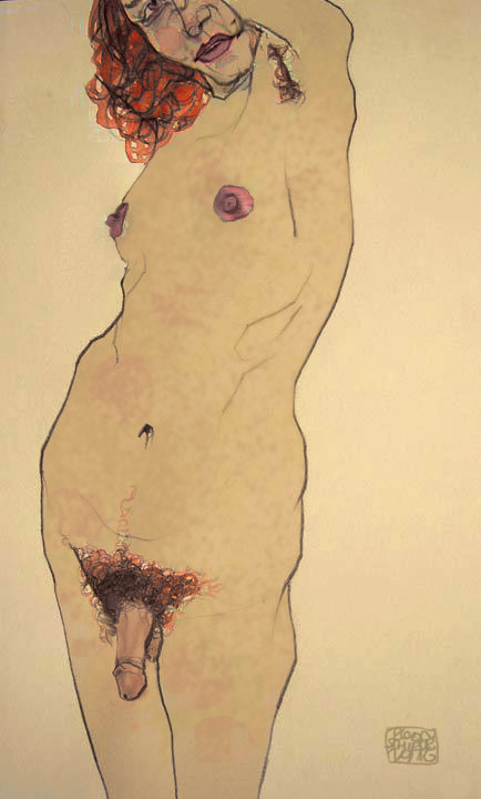 Egon erotic erotische schiele sketch skizzen