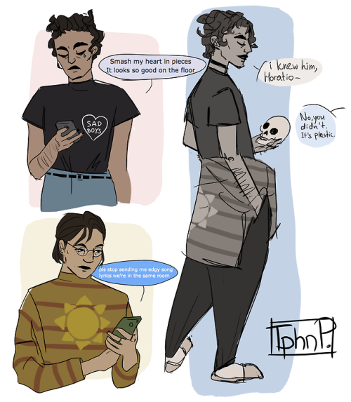 hamlet horatio shakespeare tragic danish boyfriends <- is this how yall call em?? tag for doodles