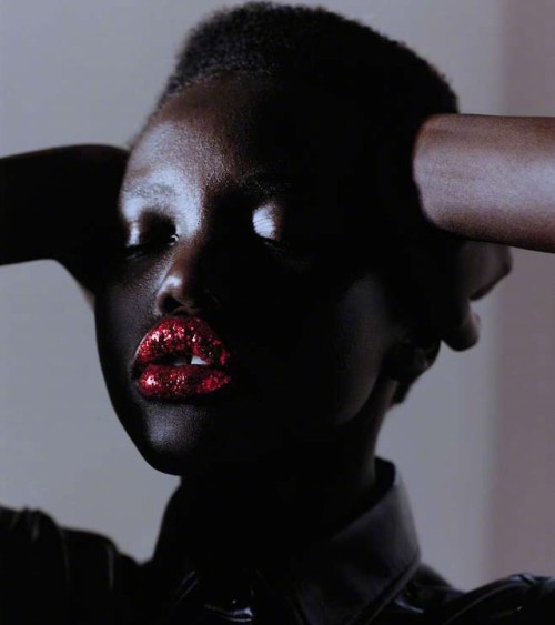 midnight-charm:Adut Akech photographed by Harley Weir for Le...