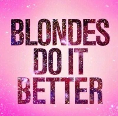 Blondes Do It Better Tumblr
