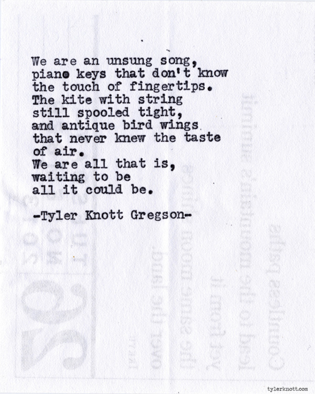 Tyler Knott Gregson — Typewriter Series #617 by Tyler Knott Gregson