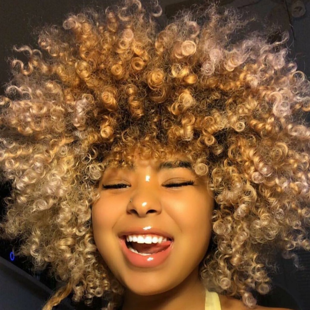 Curly Hair Color Tumblr