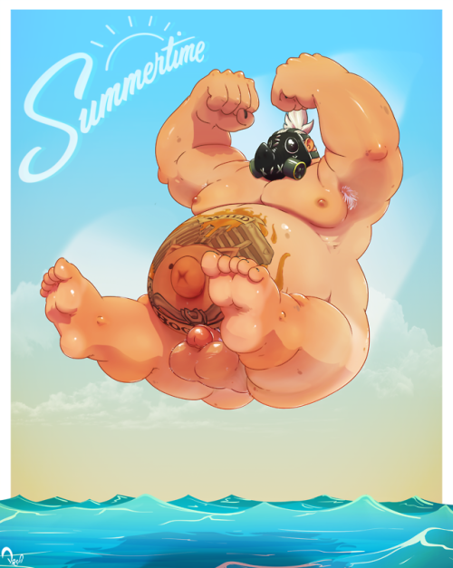 dogfu-draws-dicks:SUMMERTIME with RoadhogHave some hot hog...