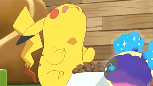 getta ban ban pikachu gif