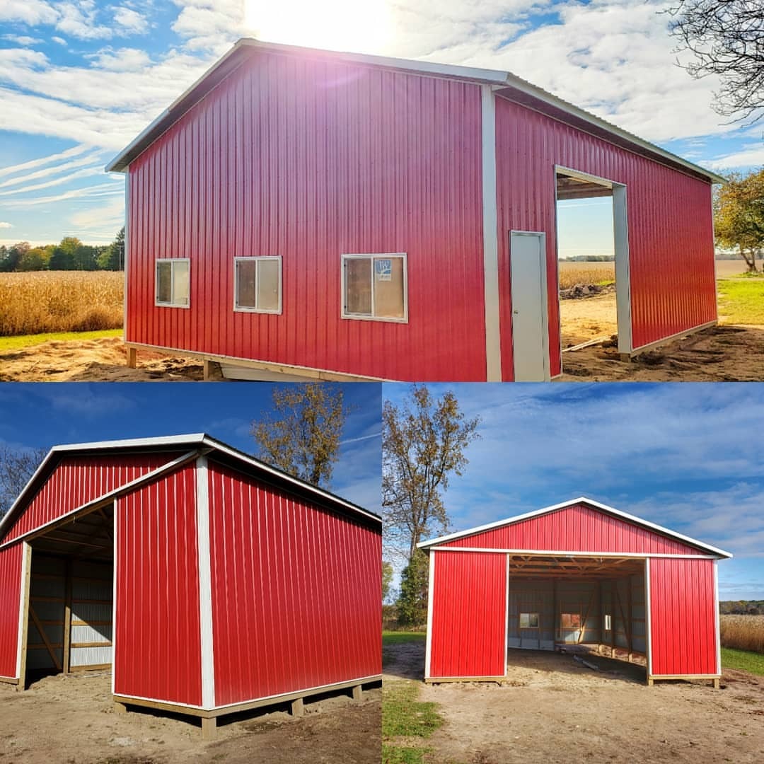 Lavish Builders — 30x40 Pole Barn Is Almost Complete. #polebarn...