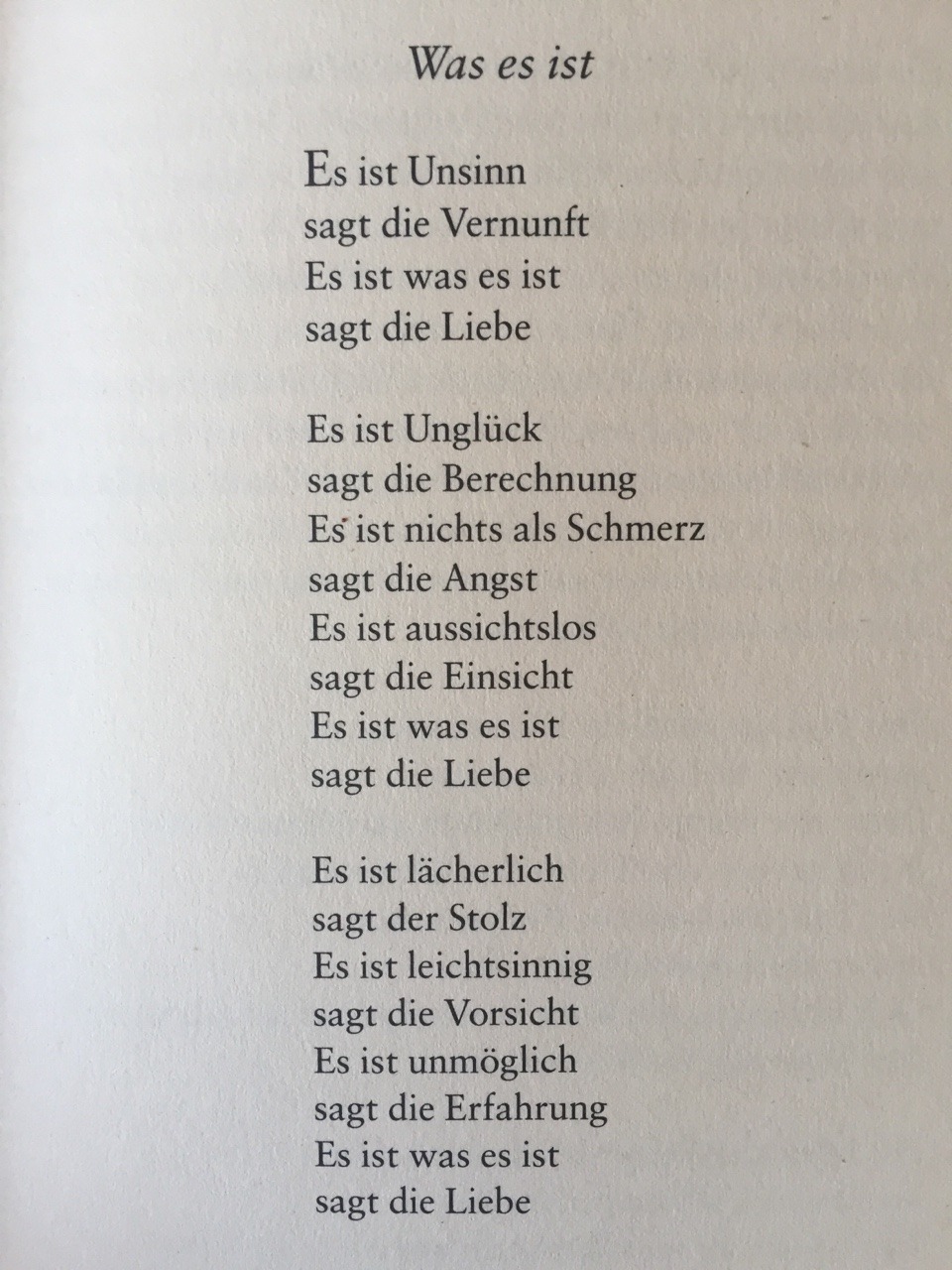 Deutsche Lyrik von damals und heute — gedichteausderwelt: “Was es ist