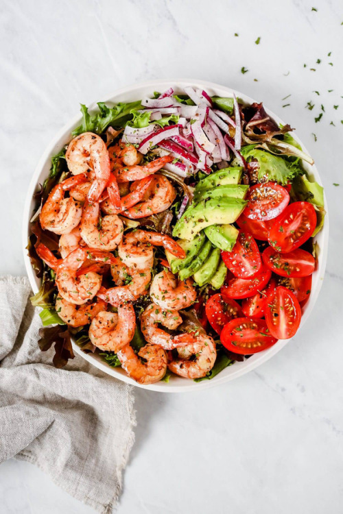 daily-deliciousness:Super fresh shrimp tomato salad