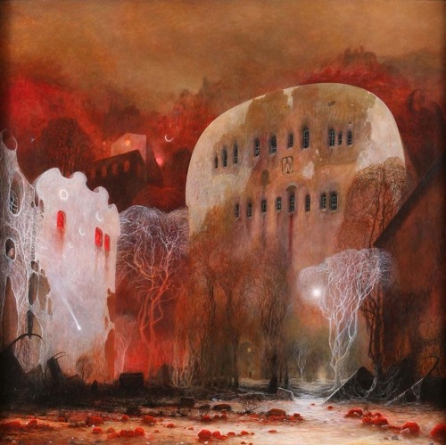 redlipstickresurrected:Zdzisław Beksiński  (Polish, 1929-2005,...