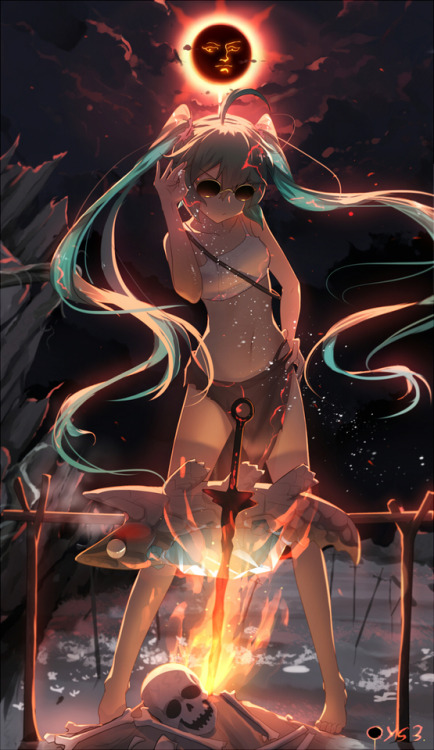 aku-no-homu:miku 撒盐 by artist 千夜QYS3 (weibo)