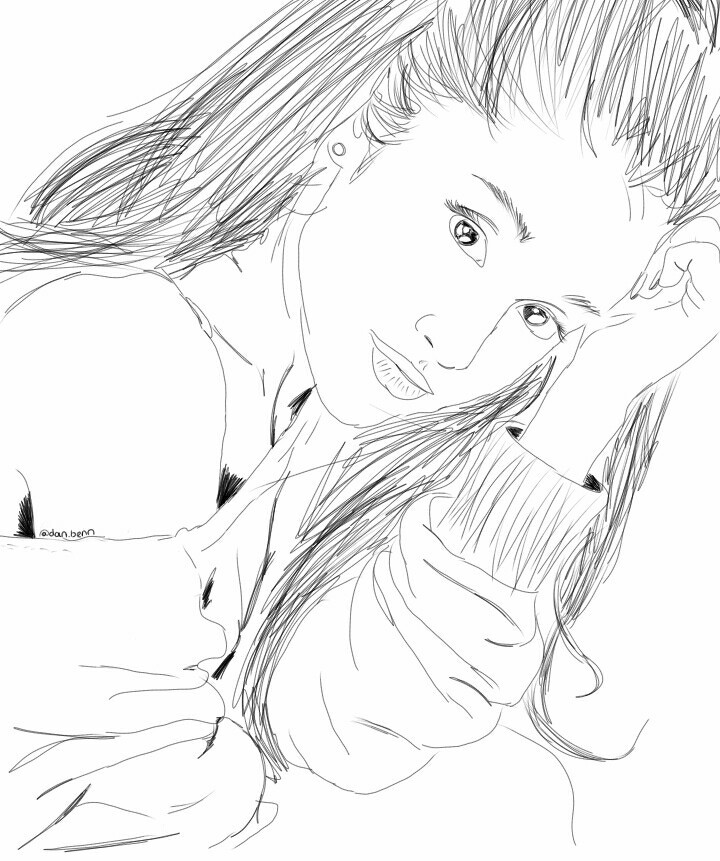 Ariana Grande 2015 Coloring Page Coloring Pages