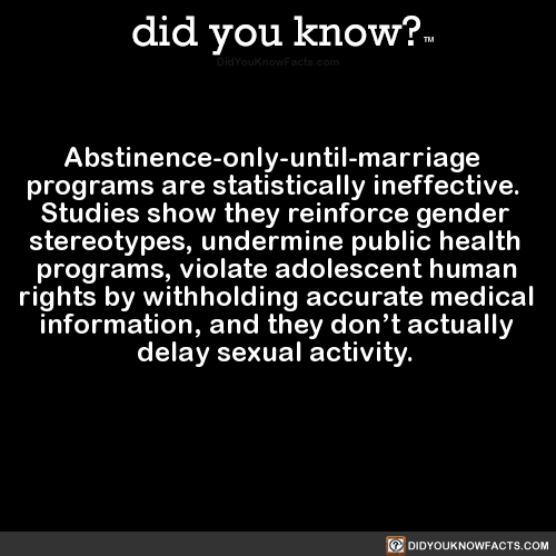 abstinence-only-until-marriage-programs-are