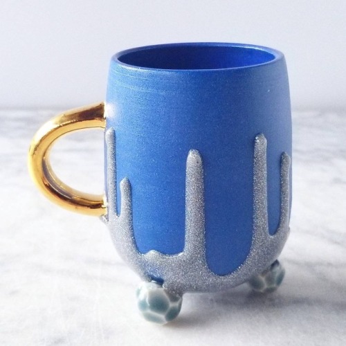 sosuperawesome:Glitter Mugs, by Katie Marks on EtsySee our...