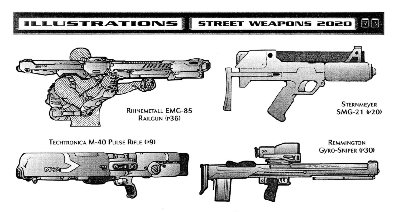 Чертежи оружия киберпанк