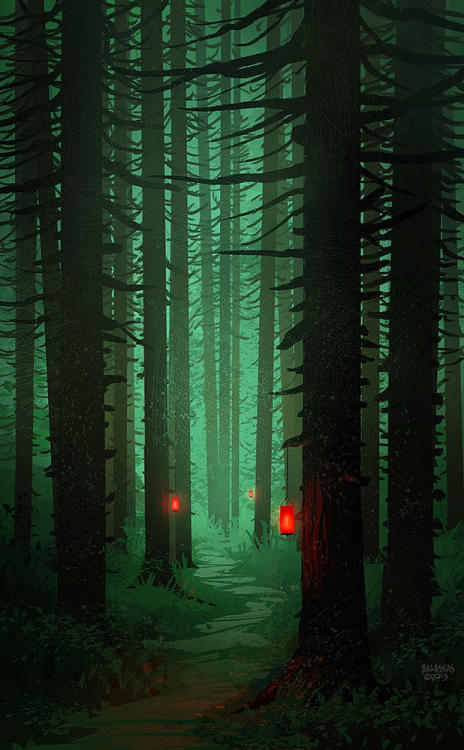 little-dose-of-inspiration:Red Lanterns by Balaskas