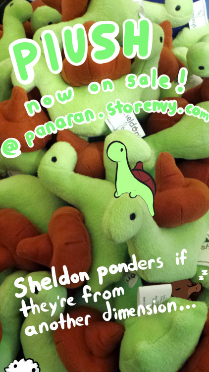 callm3princess:sheldontinydino:Plushes are now officially on...