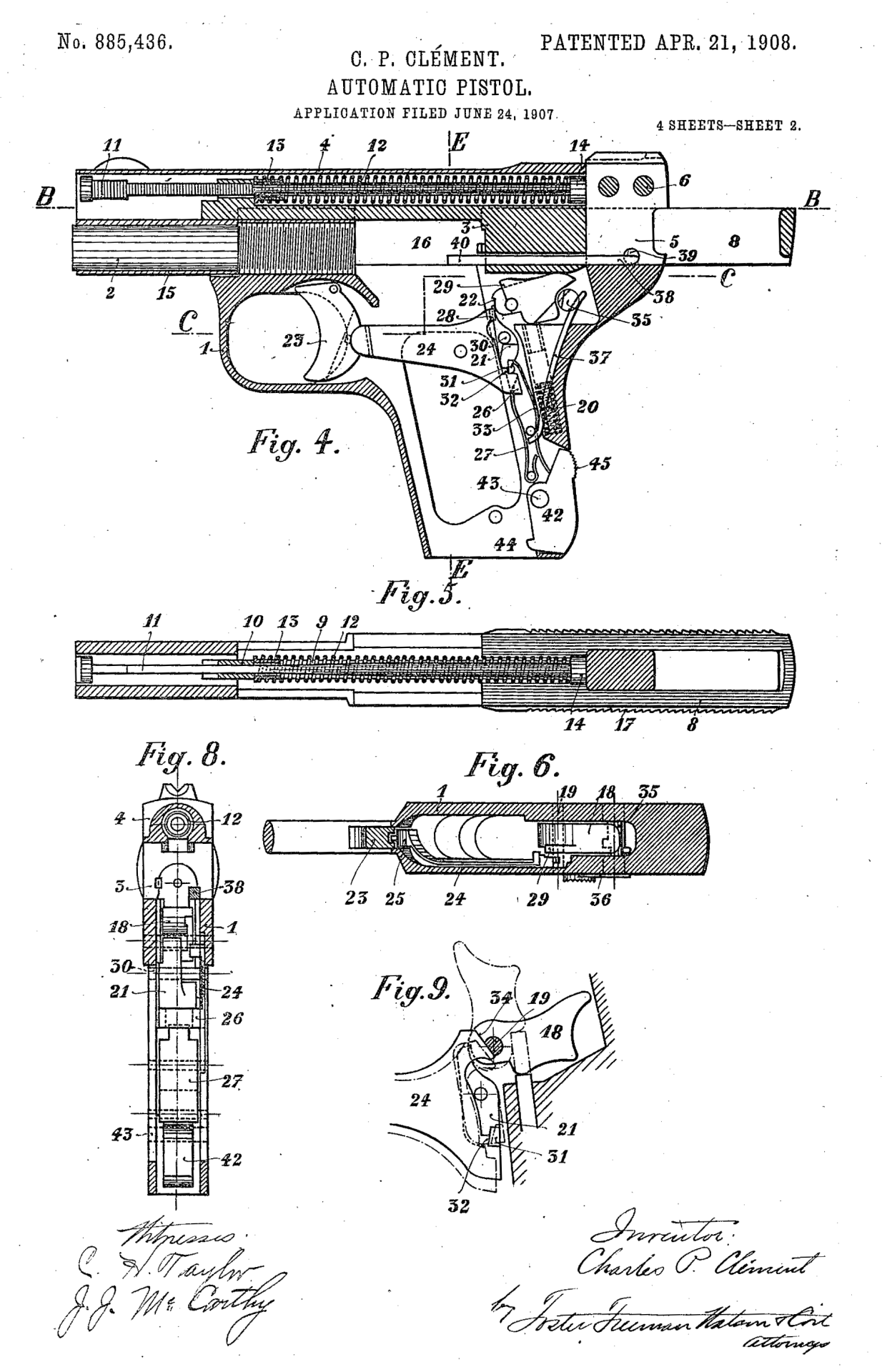 Historical Firearms Smith And Wessons First Semi Automatic Pistol The 0273