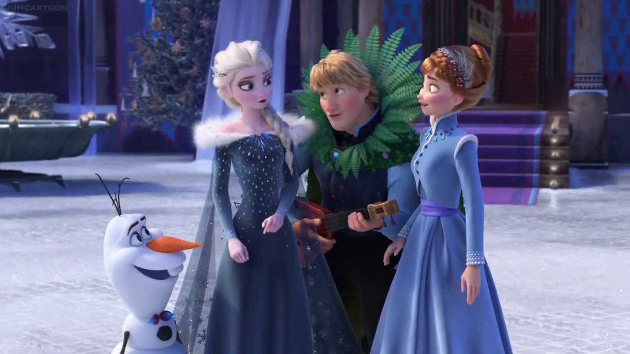 olaf's frozen adventure elsa and anna