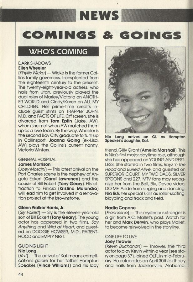 soap opera news comings and goings soap opera news comings and goings