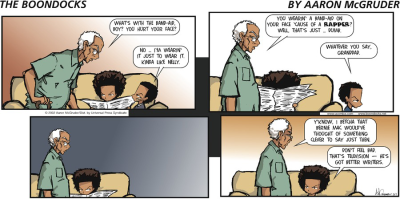 boondocks george w bush comic strip Busty mummy porn videos