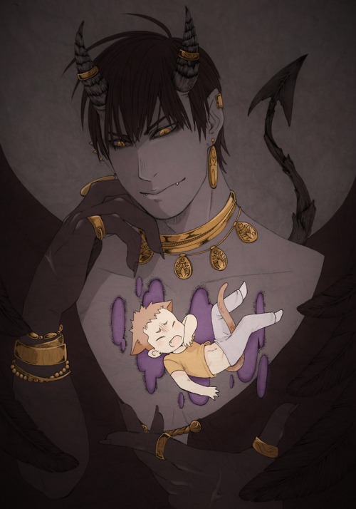 gayshipwillkillme:Oups Im late! My take of He Tian (Demon...