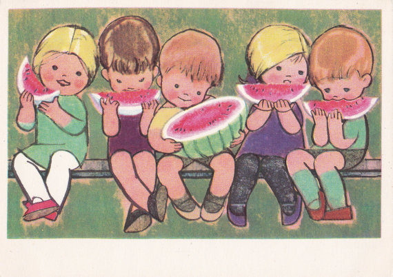 Kids eating watermelon, F. Paulyuk 1966
http://ift.tt/2dfJHfo