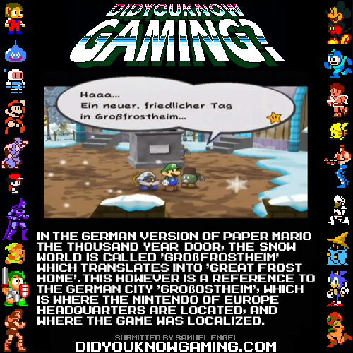 Did You Know Gaming? — Paper Mario: the Thousand-Year Door