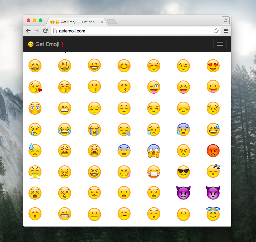 😋 Emoji Blog • Emojis on Chrome for Mac! Check them out: 😄 😃 😀 😊...