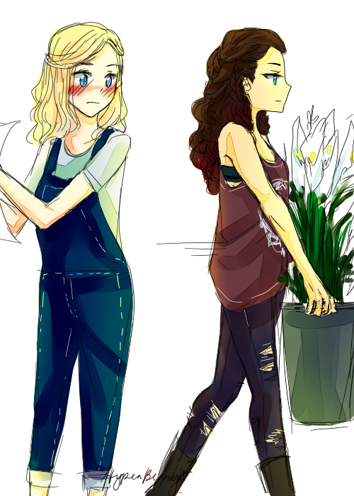 hyperberry15:Tattoo and Flower shop AU, clexa +practicing...