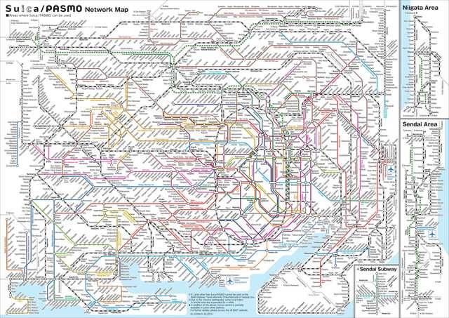 Railway network of Greater Tokyo. - Maps on the Web