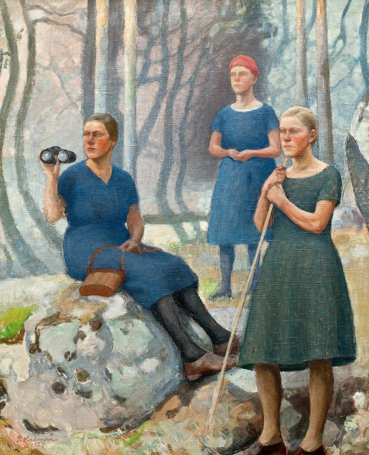 huariqueje:
“ Girls on the Trip - Pekka Halonen
Finnish, 1865-1933
Oil on canvas, 102 x 81 cm.
”