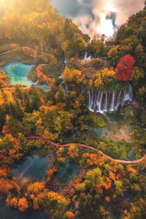 Landscape Nature Travel Photography Croatia Lake Waterfall up