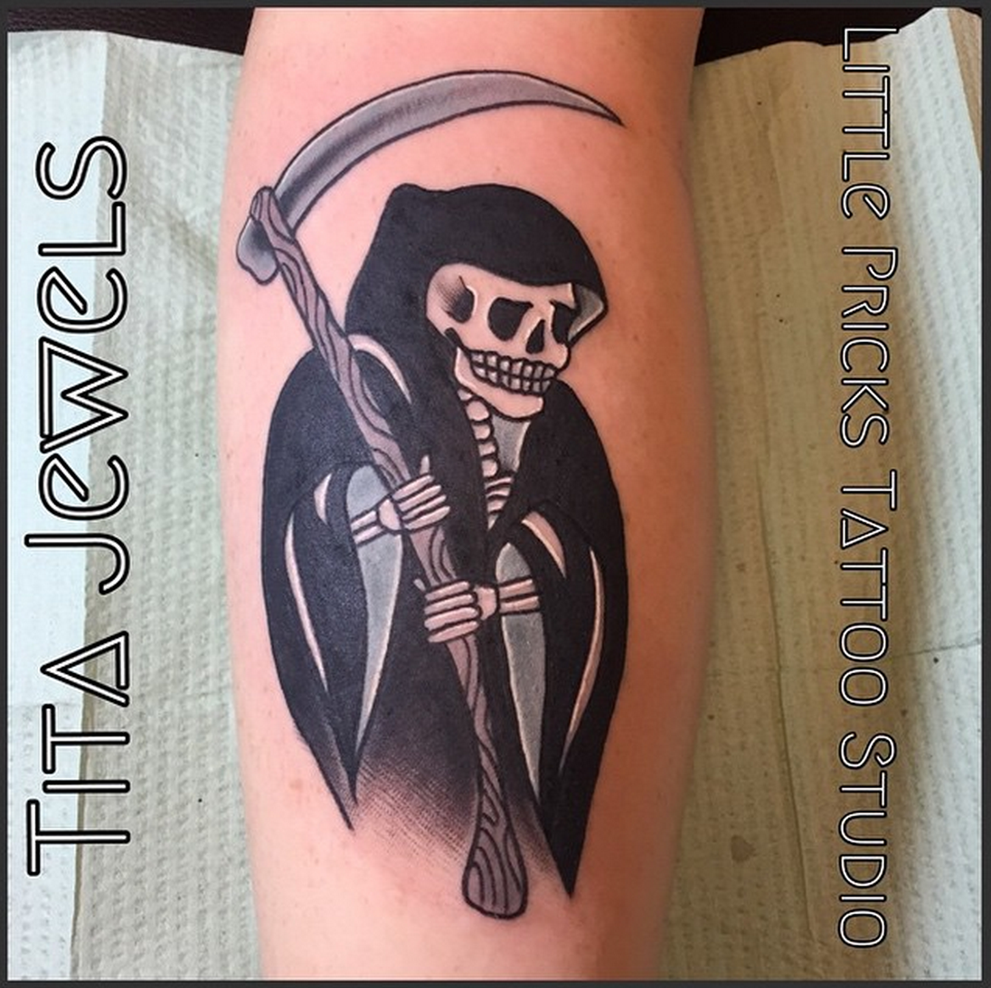 Little Pricks Tattoo Studio Don’t fear the reaper! Check out this