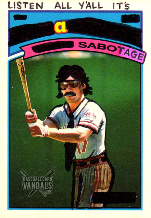 baseballcardvandals:I can’t stand it, I know you planned it....