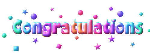 Image result for congrats rainbow gif
