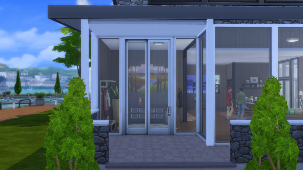 Illogical Sims Cc Renders Full Glass Sliding Door