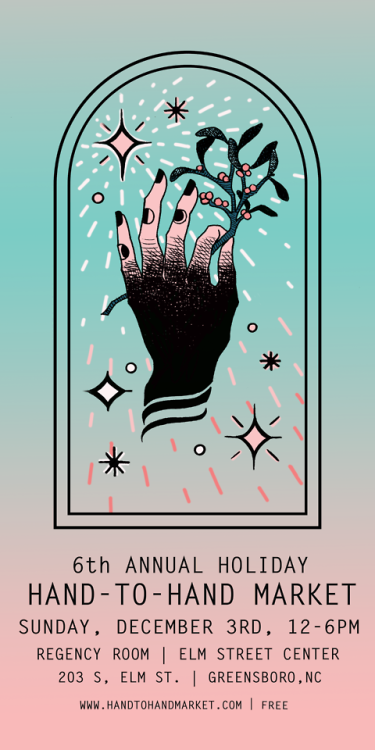 HAND-to-HAND Holiday Market Posters 2017 & 2018 by yours...