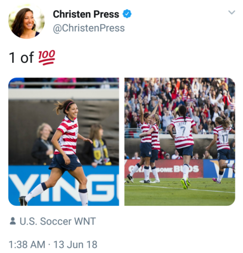 newbiesquadgoals:The Gals congratulating CP on 100 caps.