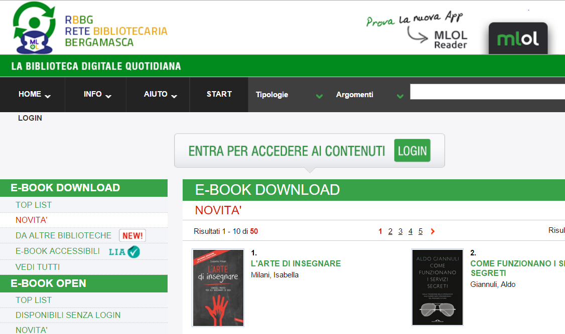 SCARICARE MLOL
