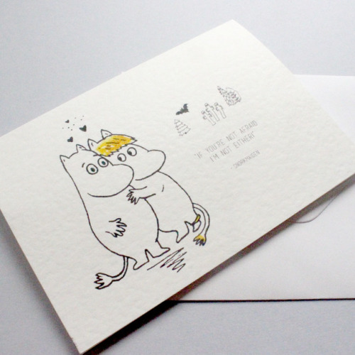 New Moomin inspired quote pin badges and cards. Designed and...