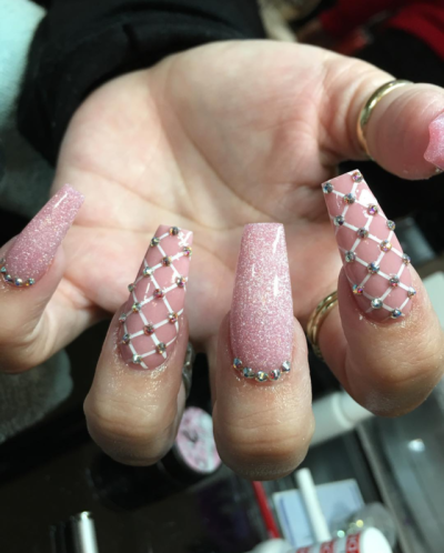 Pink Nails - custom nail art | Tumblr