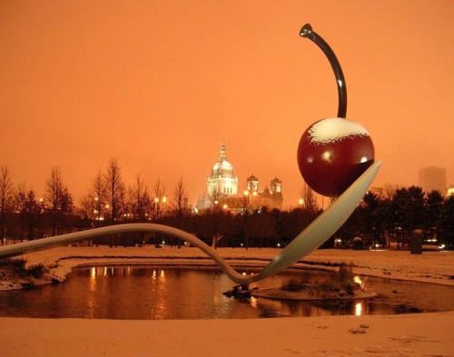 Cherry and Spoon Bridge in a Snowstorm. #spoonandcherry...