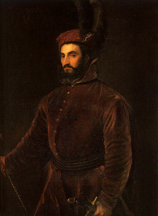 artist-titian:
â€œPortrait of Ippolito de Medici in a Hungarian Costume, 1533, Titian
Medium: oil,canvasâ€
