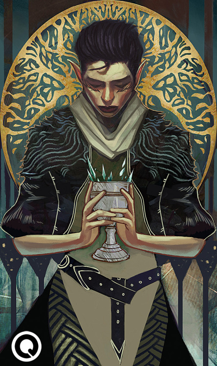 qissus:‘Ace of Cups’ Lavellan tarot commission requested  by...