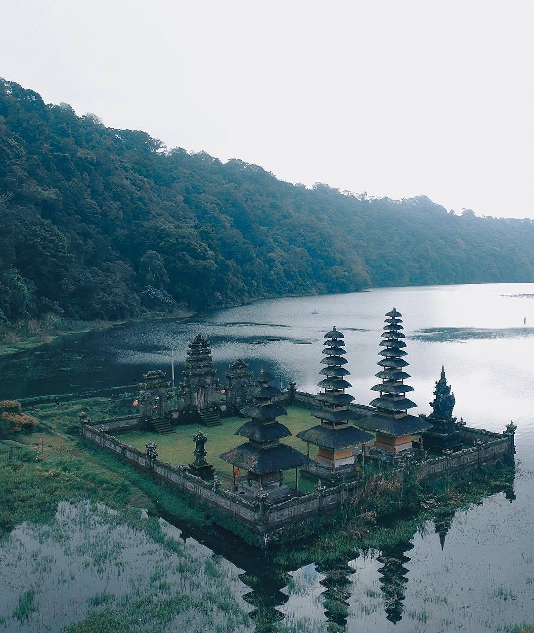 Hindu Cosmos - Temple Pura Gubug At Danau Tamblingan Lake,...