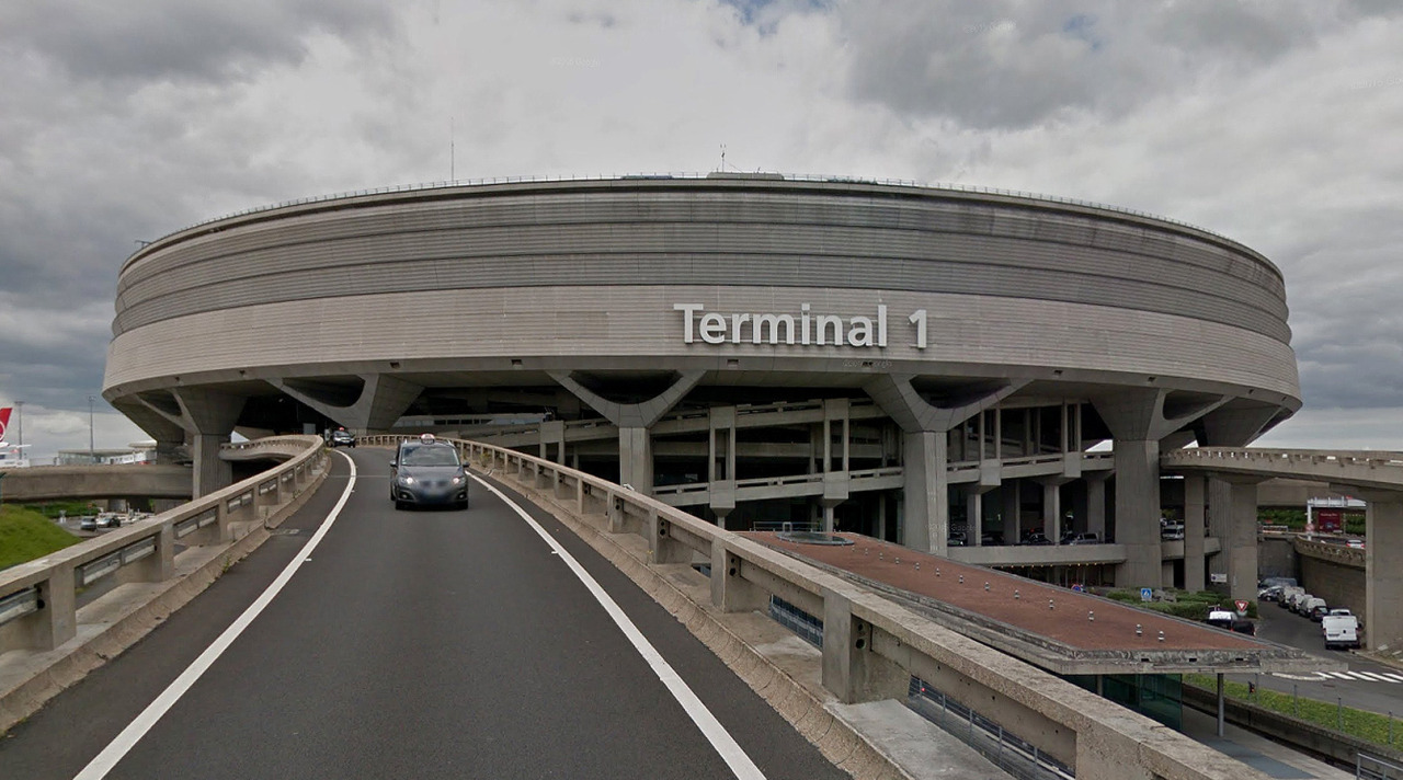 Paris CDG Airport Terminal 1 Street View Paris... - Artstreetecture