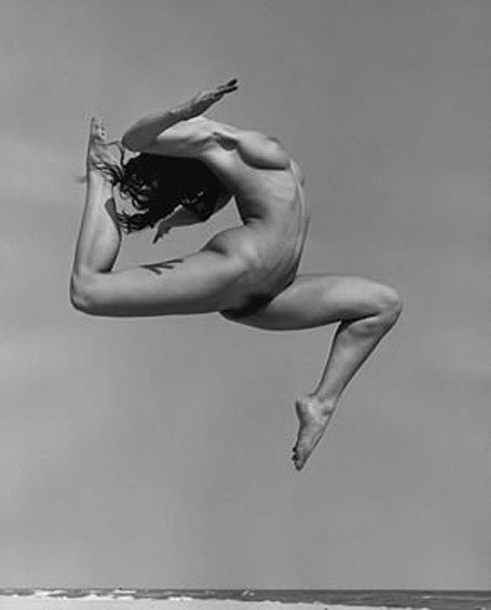 André De Dienes Flying Nude Ii Post