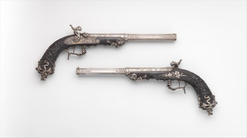 Pair of Percussion Target Pistols Made for Display at the...