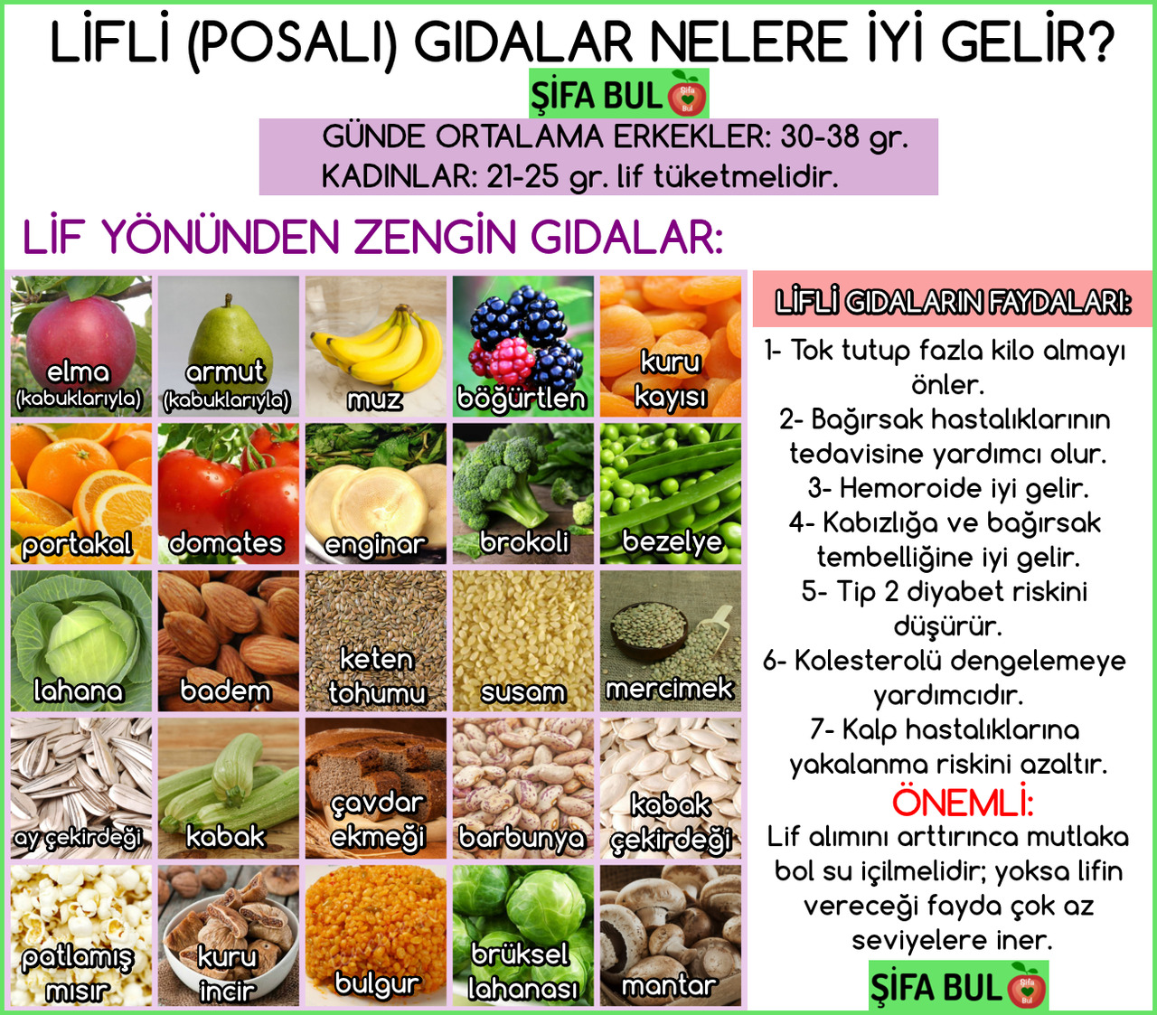Lifli Gıdalar Nelerdir Lifli Gıdalar Nelerdir