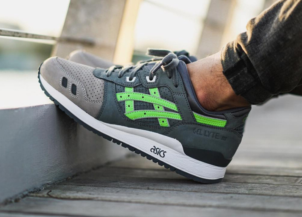 asics gel lyte iii super green